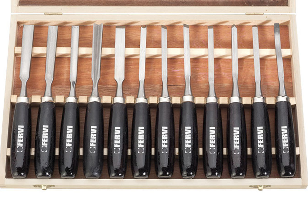 Bộ dụng cụ đục chạm khắc gỗ FERVI Italia