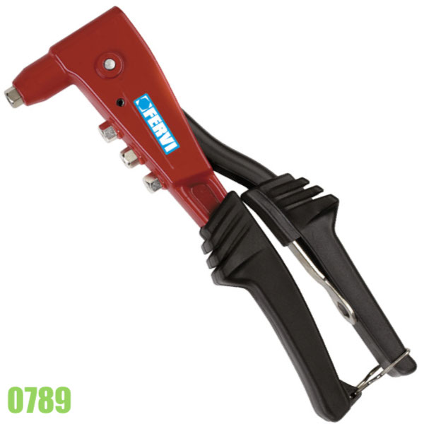 Kìm bấm rive FERVI 0789, rút rive đường kính 2.4mm đến 4.8mm