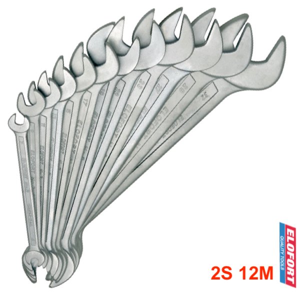 Bộ cờ lê 2 đầu miệng 2S12M, 12 cây từ 6 đến 32mm