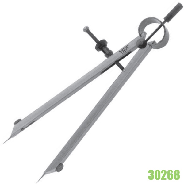 Compa chân kim 30268, bằng thép cứng, tiêu chuẩn DIN 6486