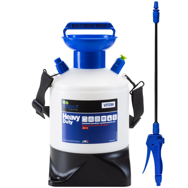 Bình phun xịt hóa chất 5 lít TEC 5 Viton, nắp xanh- đen