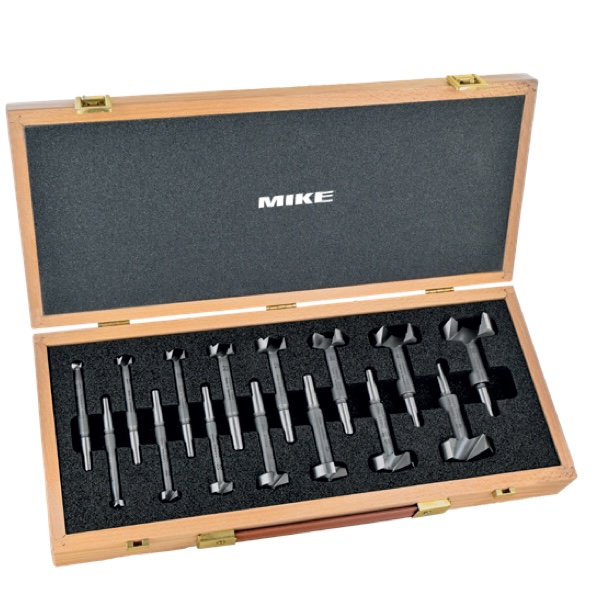 Bộ 15 mũi khoét gỗ FAMAG 1630.515 trong hộp gỗ chuyên dùng