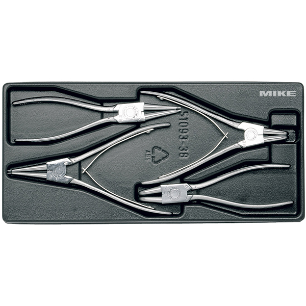 Bộ kìm phe ELORA MS-26, trong - ngoài, thẳng cong cán trần