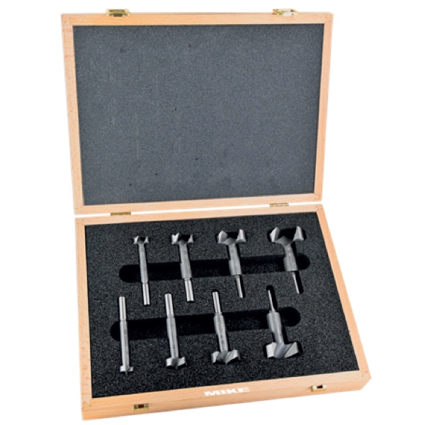Bộ 8 mũi khoét gỗ FAMAG 1630.508, hộp đựng bằng gỗ