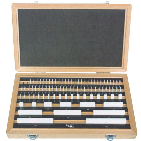 Bộ căn mẫu song song 350031 Vogel Germany gốm zirconia ISO 3650