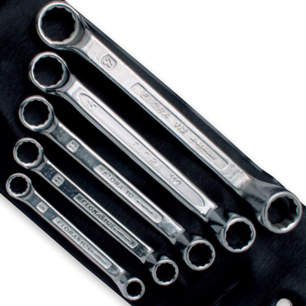 Bộ cờ lê 2 đầu vòng ELORA 112S, loại ngắn, hệ inch và mét