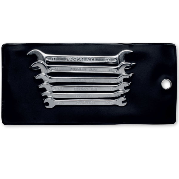 Bộ cờ lê nhỏ ELORA 156S, 2 đầu miệng loại ngắn, mini