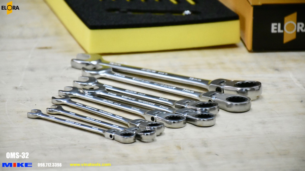 Bộ cờ lê bánh cóc 12 chi tiết OMS-32