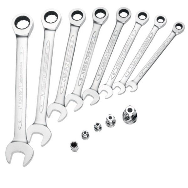 Bộ cờ lê tự động ELORA 204-S, kiểu vòng miệng 8 chi tiết