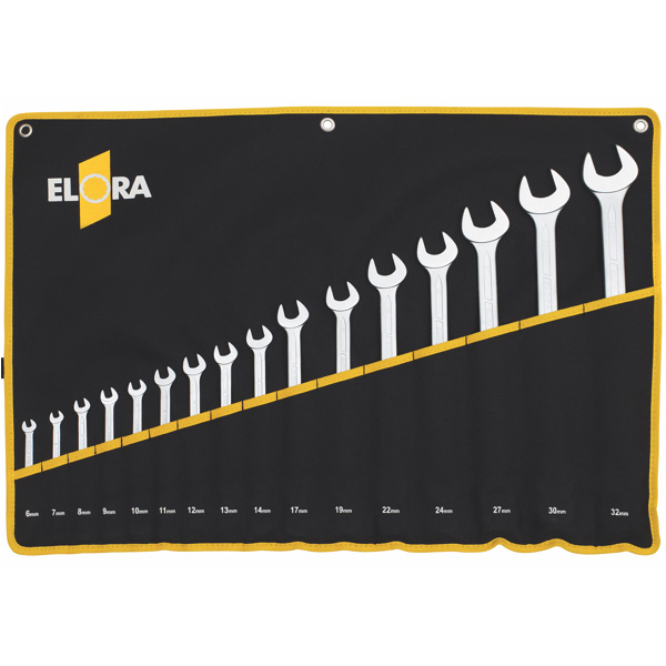 Bộ cờ lê vòng miệng ELORA 205S MT, loại dài đựng trong túi vải