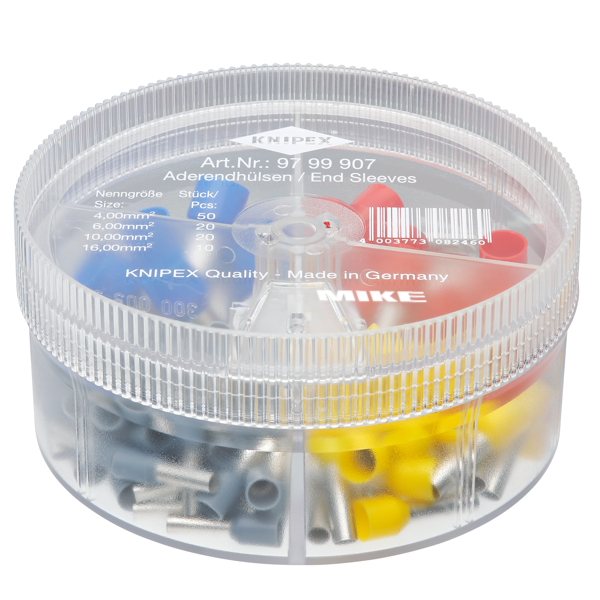 Bộ đầu cos 200 cái Knipex 97 99 907 bấm sẵn cách điện