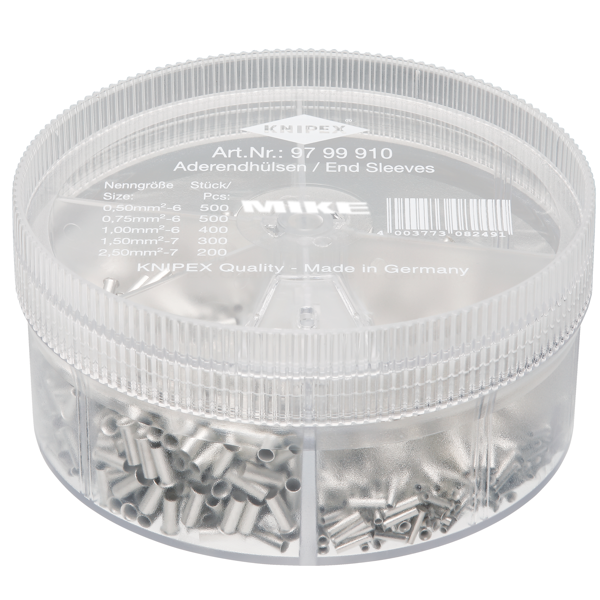 Bộ đầu cos đôi 200 cái Knipex 97 99 910 – dùng cho hai dây