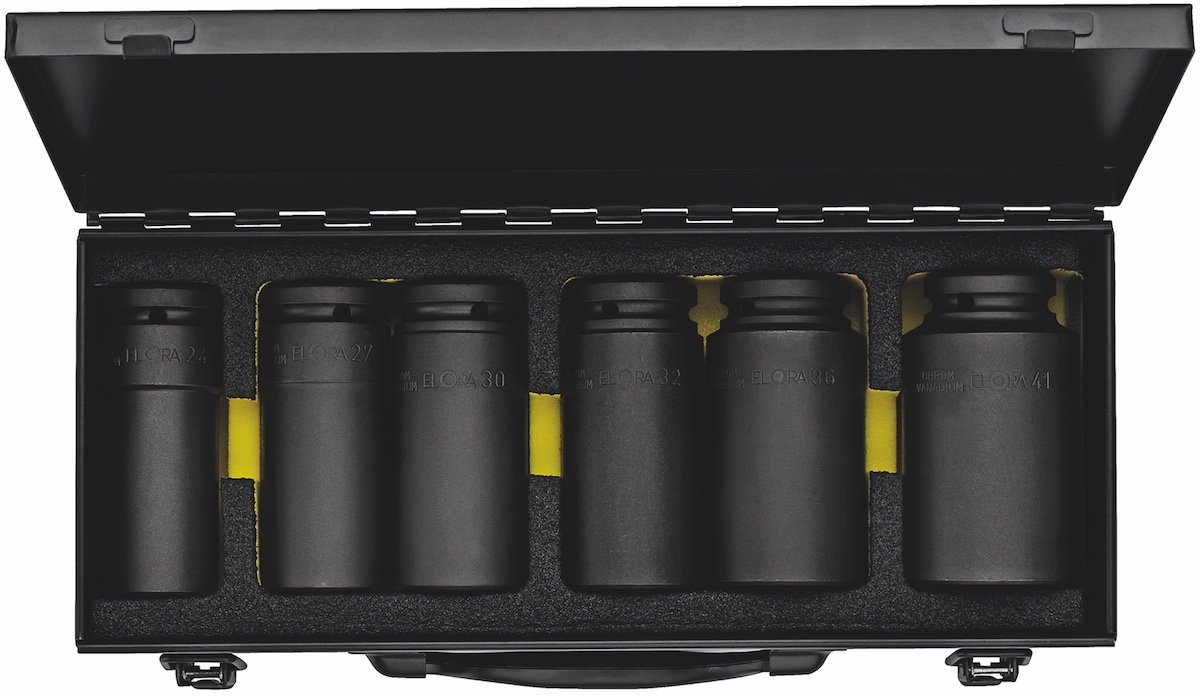 791-S6LT Bộ đầu tuýp đen 6 món từ 24-41mm, loại dài, 3/4 inch