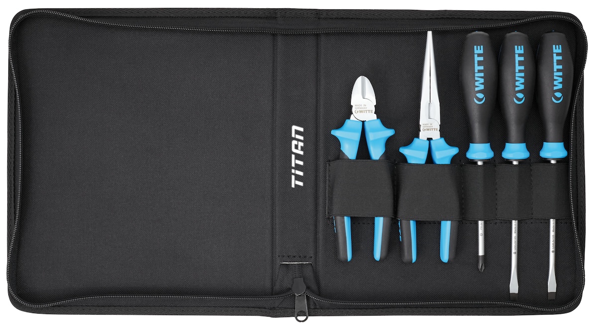 Bộ kìm tô vít WITTE 301142 gồm 5 chi tiết