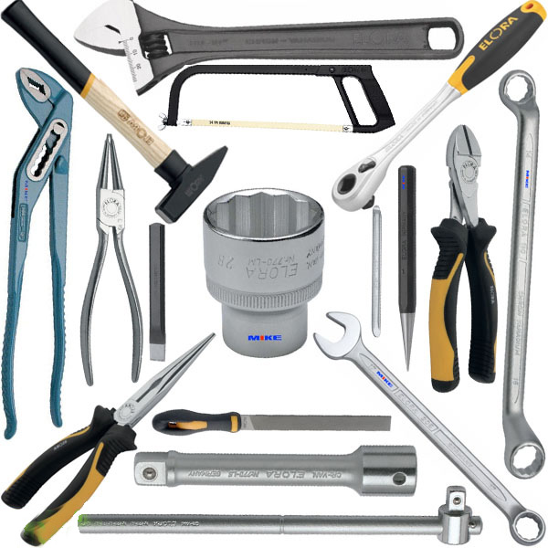 Bộ dụng cụ đồ nghề tiêu chuẩn hệ mét ELORA WS-3M, dùng cho tủ