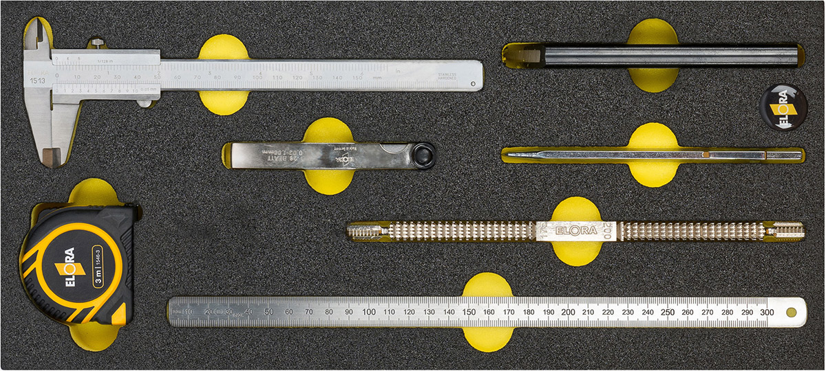 OMS-54 bộ dung cụ đo 7 món chuyên dùng cho tủ đồ nghề