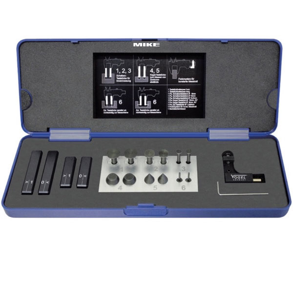 Bộ dưỡng đo VOGEL Germany 209333 cho thước kẹp, 18 chi tiết