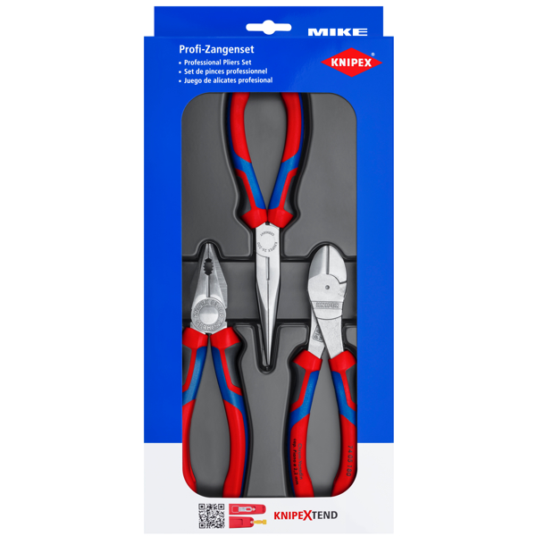 Bộ kìm 3 cây Knipex 00 20 11 V01 Assembly Set cho lắp ráp cơ khí