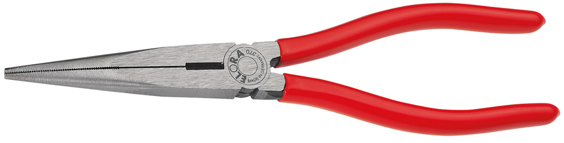 Kìm mũi nhọn thẳng ELORA 370, cán bọc nhựa