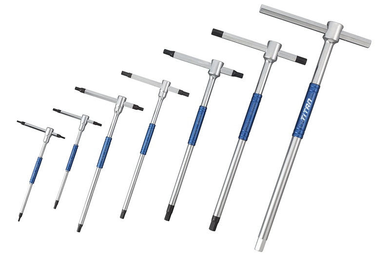 Bộ lục giác 7 cây tay cầm chữ T xoay 3 đầu FERVI 0190