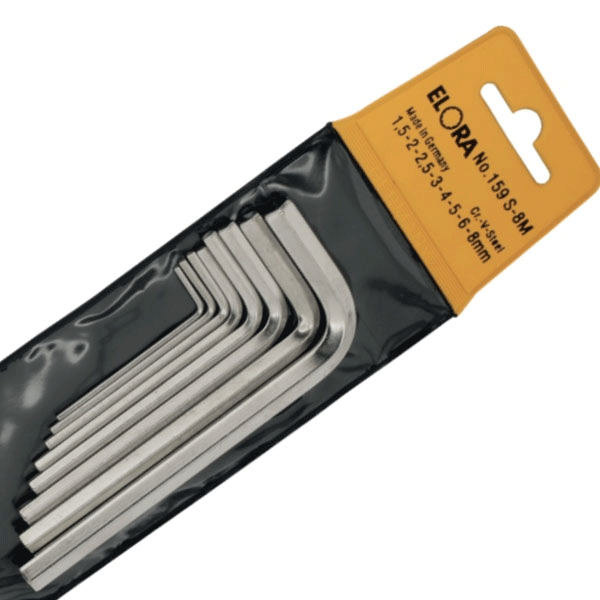 Bộ lục giác ELORA 159S nhiều biến thể tùy chọn, đựng trong túi