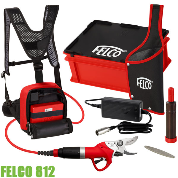 Bộ máy cắt cành bằng pin FELCO 812, đầy đủ phụ kiện
