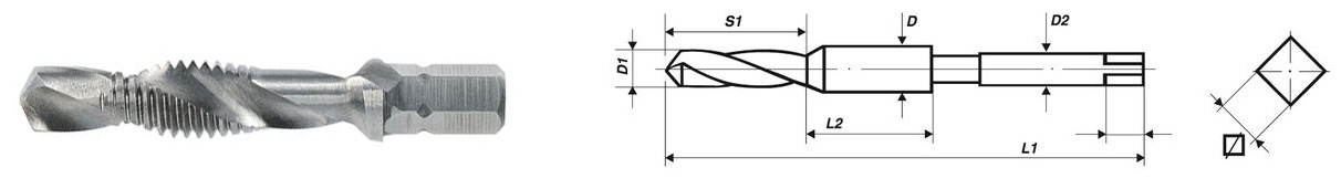Bộ mũi khoan taro Voekel 67202 bằng thép gió từ M3 đến M10