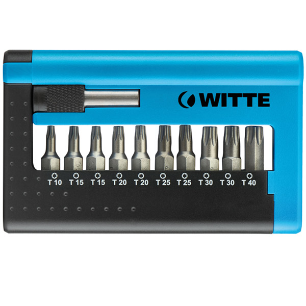 Bộ mũi vít đầu sao WITTE 284x6, gồm 11 chi tiết T10-T40