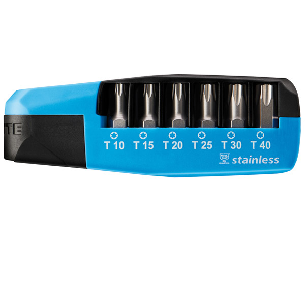 Bộ mũi vít inox đầu sao WITTE 25103 chuôi 1/4", size T10-T40