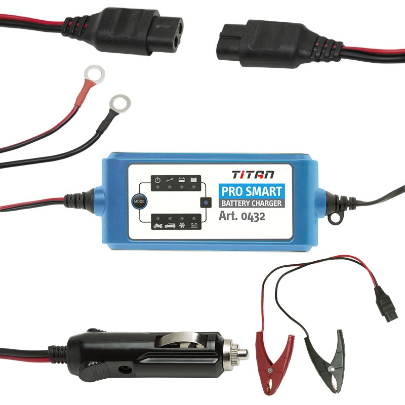 Bộ sạc thông minh FERVI 0432 cho bình ắc qui, sử dụng vi điều khiển