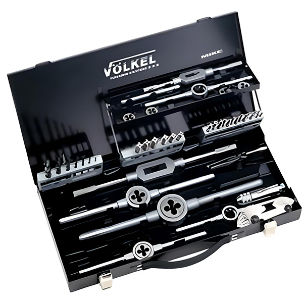 Bộ taro bàn ren 35 chi tiết từ M3 đến M12, vật liệu bằng thép gió