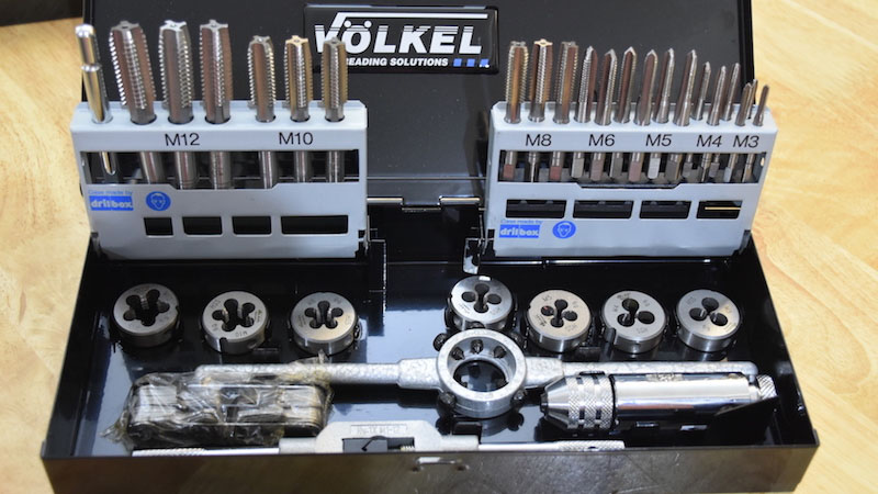 49505 Bộ taro bàn ren 32 món từ M3 đến M12. Volkel Germany.