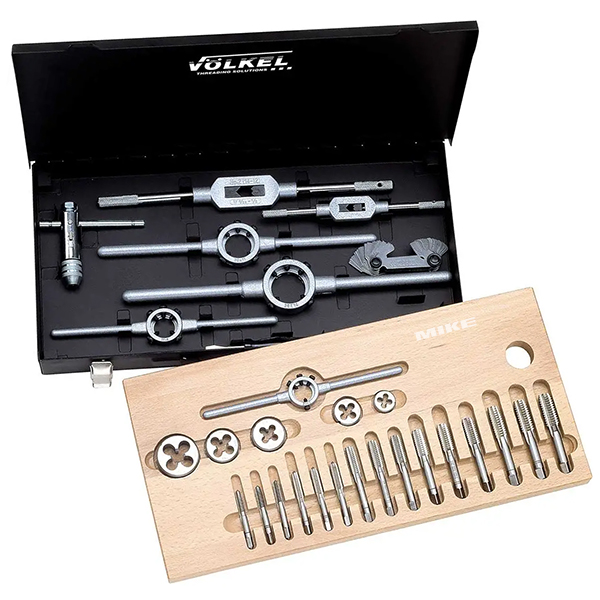 Bộ taro bàn ren hệ inch Volkel 48051, szie 1/4" đến 3/4"