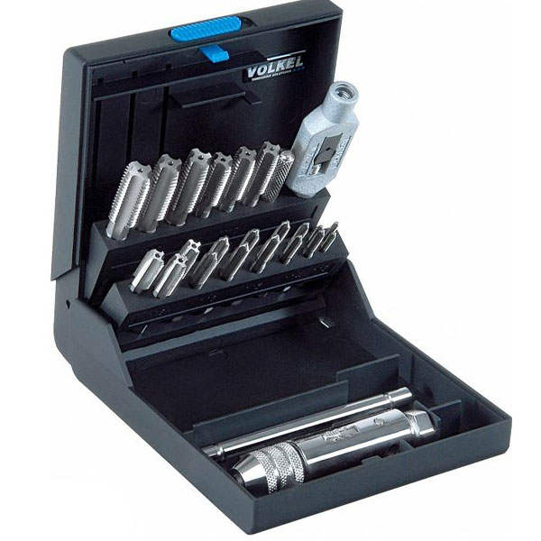 Bộ taro ren trong 23 chi tiết Volkel 47055, từ M3-M12, DIN 352