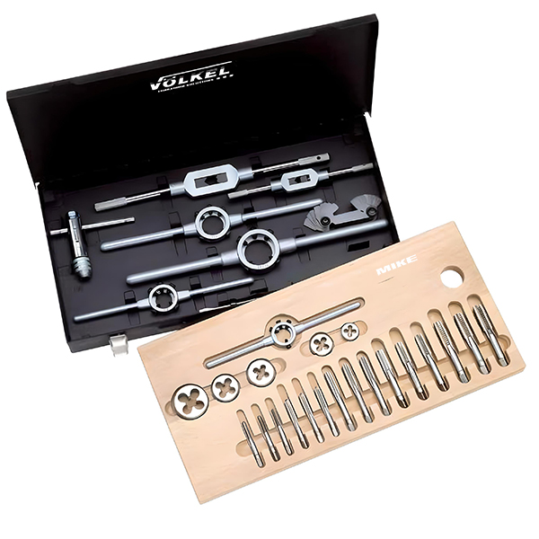 Bộ taro ren Volkel 48007 gồm 62 chi tiết, trong ngoài từ M5-M30