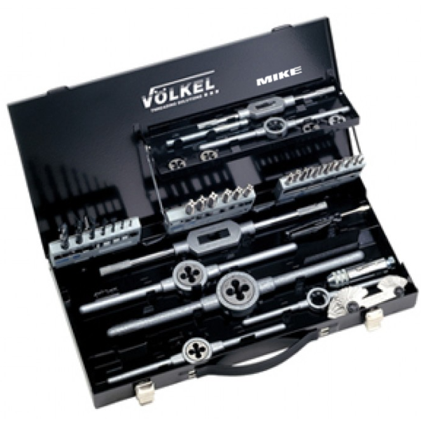 Bộ tato bàn ren 43 chi tiết từ M 3 – M 12, hệ mét Volkel 49181