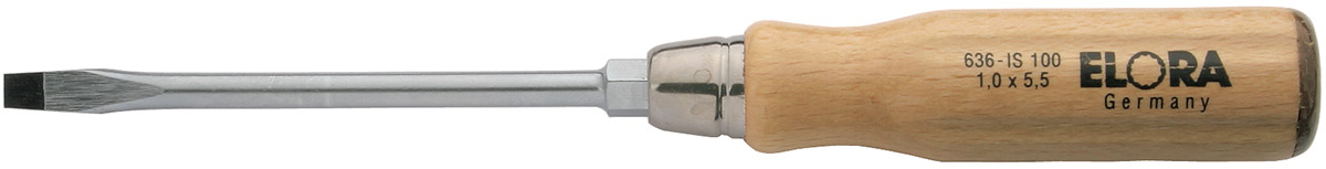 Tô vít dẹt cán gỗ 75 đến 250mm ELORA 636-IS