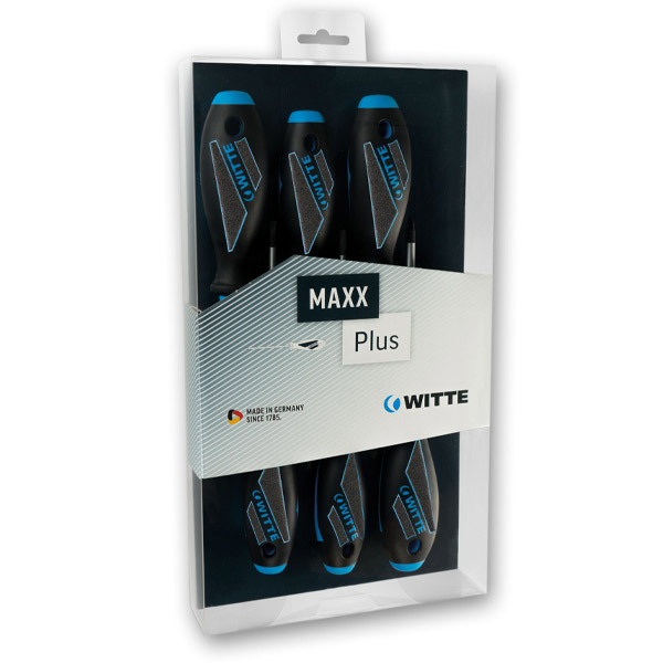 Bộ tua vít sao cán phủ sợi thủy tinh WITTE 663980 gồm 6 cây, T10-T40