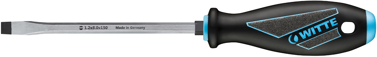 63010 Tua vít dẹt cán sợi thủy tinh thân lục giác WITTE Germnay