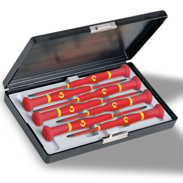 Bộ tua vít sao điện tử cách điện WITTE 89368 7 cây, T5-T15 có hộp nhựa