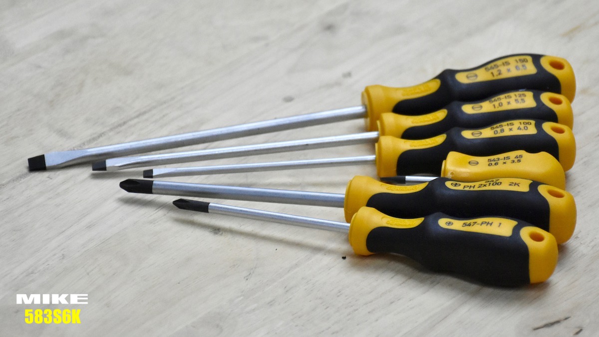 6 cây tuốc nơ vít trong bộ 583 S6K