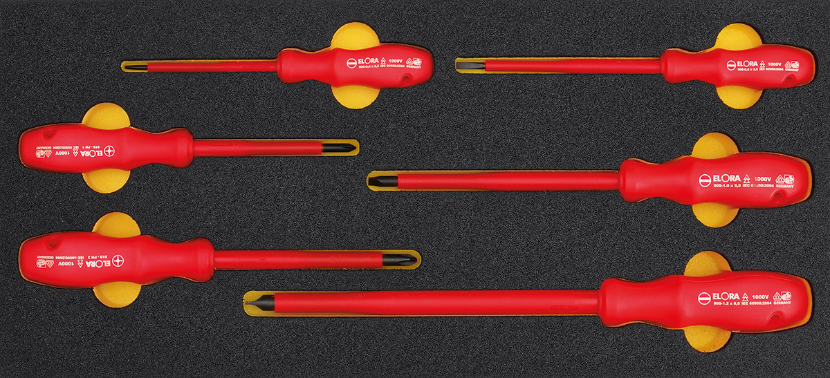 OMS-43 bộ tuốc nơ vít cách điện 6 món ELORA