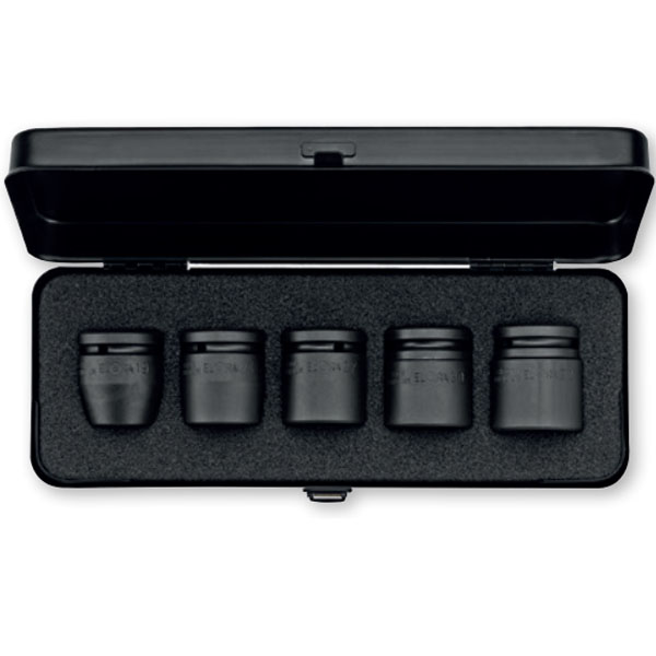 Bộ khẩu đen ELORA 791-S5, 3/4 gồm 5 chi tiết, hệ mét và inch.