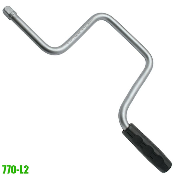 770-L2 Tay quay chữ U, đầu vuông 1/2 inch, dài 380 mm. Sx tại Đức