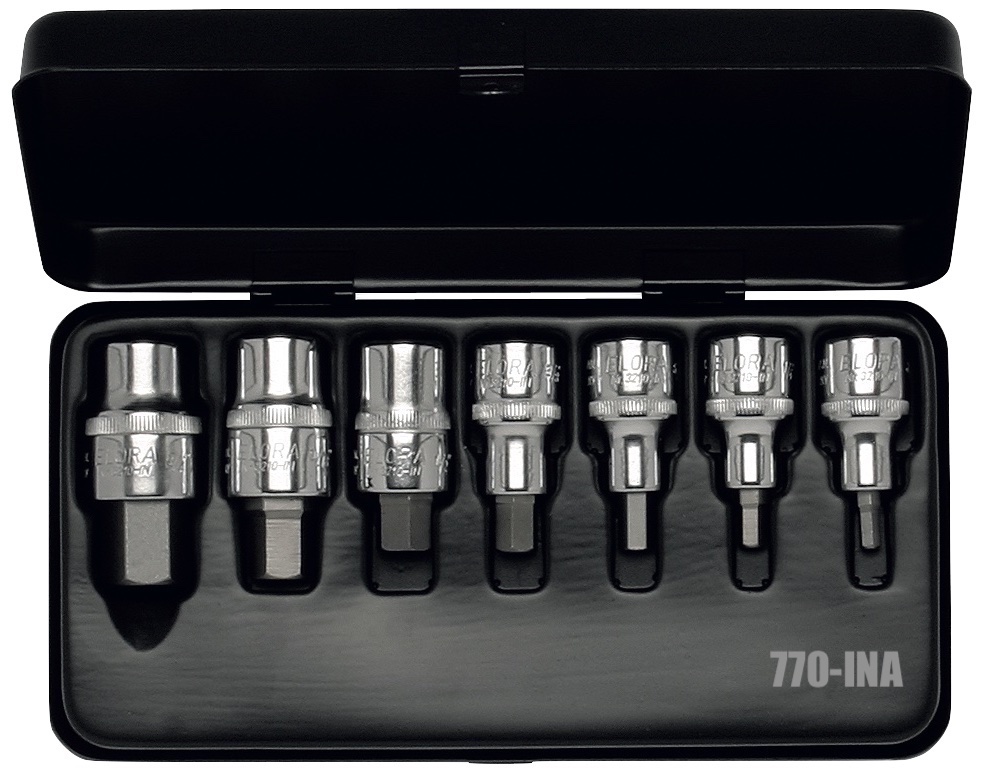 Bộ đầu tuýp lục giác âm ELORA 770-INA