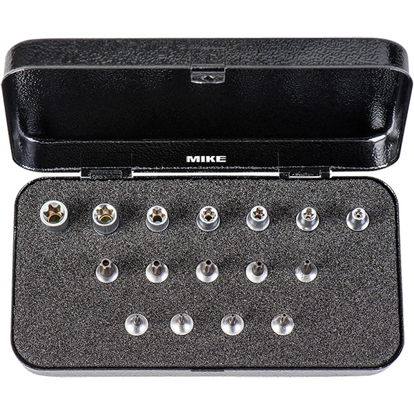 Bộ tuýp sao có lỗ ELORA 1400-TXE, âm dương 16 chi tiết.