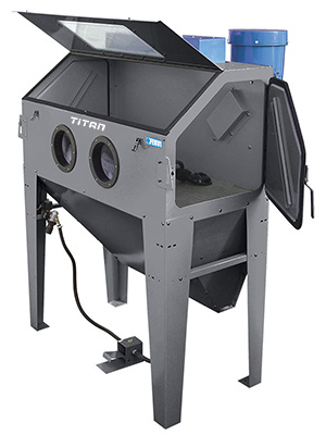 Buồng phun cát FERVI 0687 hút chân không, thể tích 382 lít