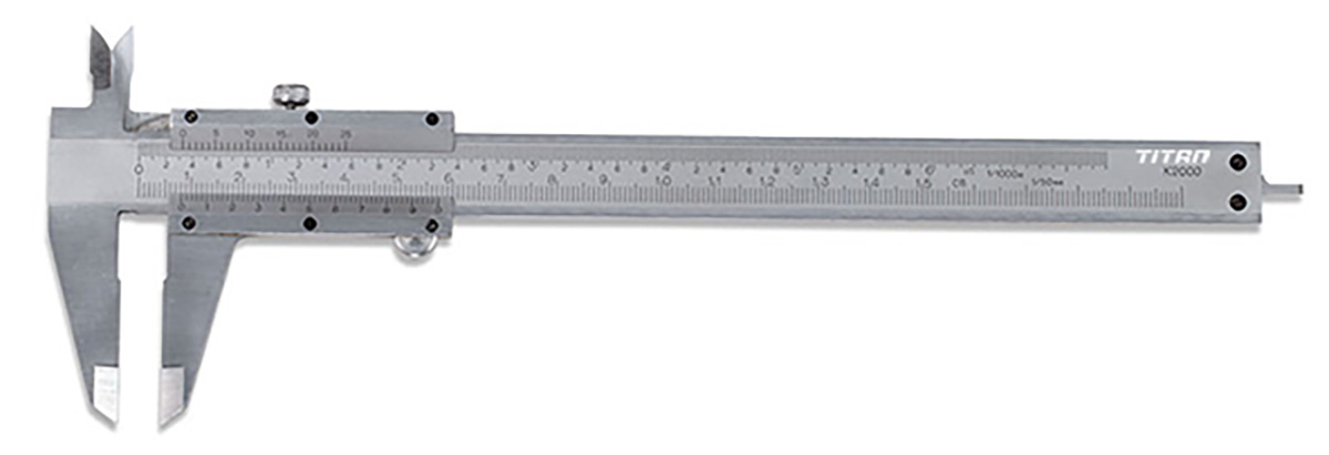 Thước kẹp cơ khí C056/200 FERVI, 0-200mm, độ chính xác 0,02mm