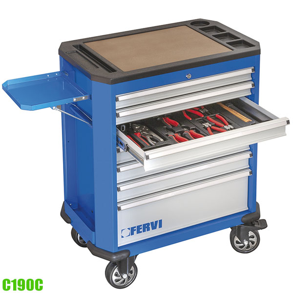 Tủ dụng cụ 152 chi tiết, 7 ngăn kéo, hàng chính hãng FERVI C190C