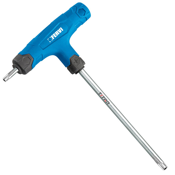 Lục giác chữ T đầu sao FERVI C855, tay cầm bọc nhựa